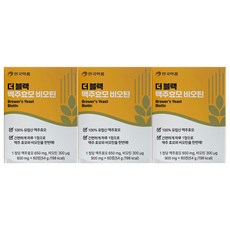 안국약품 더블랙 맥주효모 비오틴 180p 6개월분 3박스