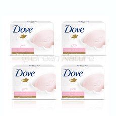 도브 뷰티바 핑크 비누, 90g, 4개