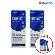 EAAlpha 필수 아미노산9종+아르기닌 코오롱제약 원데이아미노, 2박스, 10회분