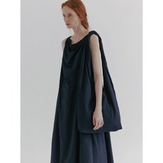 모이아 seersucker dress (navy)