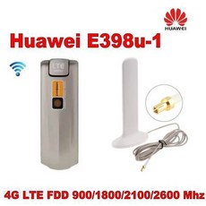 Huawei E398 LTE 4G 모뎀 E398U-1 및 10dbi 4G 외부 안테나 세트 Set of Hua, 상세내용참조