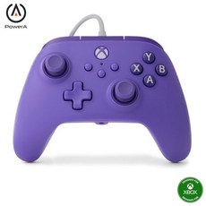 Xbox Series X|S용 PowerA 유선 컨트롤러 파란색 게임 패드 비디오 게임게임 One과 함께 작동하며 공식 라이선스 취득, Violet, 1개