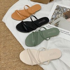 그레이하트 청바지 어울리는 세련된 디자인 2만원대 선물 여성 스트랩샌들 슬리퍼 끈샌들 E-1094914