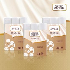 기타 [하얀티슈] 프리미엄 화장지 30미터 90롤(3팩), 1