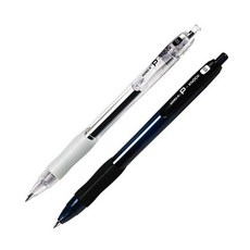 잘써지는 볼펜 P 노크 0.5mm(잉크-검정) (12개 1세트), Transparnt(투명), 1개