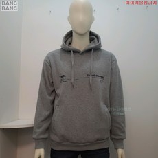 뱅뱅 남녀공용 부드럽고 따뜻한 밍크기모 레터링 포켓 후드티셔츠 CTG632bc