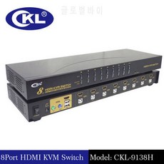 16 포트 USB HDMI KVM 스위치 (케이블 포함) 컴퓨터 랩톱 서버 콘솔 선택기, 상세내용참조