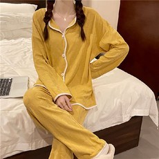 4컬러무지잠옷긴팔