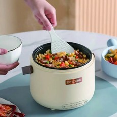 전기라면포트 전기냄비 멀티포트 다기능 스마트 붙지 않는 학생 요리 국수 휴대용 스티머 220V 17L, 6)Green 1.7LAU