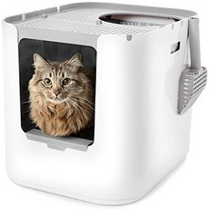 Modkat XL Litter Box Top or Front-Entry Configurab Modkat XL 쓰레기 상자 상단 또는 전면 입구 구성 가능 스쿠프 및 라이너 포, Modkat XL (Top/Front-Entry), 1개