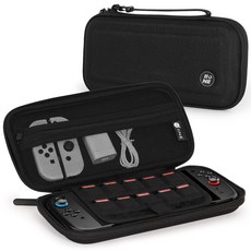 이이네 EVA 그라디언트 색상 Switch 2 수납 파우치 보호 케이스 닌텐도 스위치2용 휴대용 파우치, 1개, 블랙, L1066