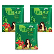 누푸르 헤나 허브 헤나가루 염색약 400g x 3팩, 단품, 단품
