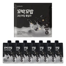 [신상] 꼬박꼬밥 고단저당 단백질 쉐이크 흑임자맛, 40g, 7개