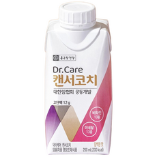 종근당건강 닥터케어 캔서코치 암환자 영양식 200ml x 10팩 (우체국택배), 10개