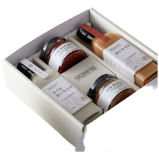 배나무실 유기농 저염 쌀누룩 소스류 4종 선물세트, 일반포장, 1세트, 300ml