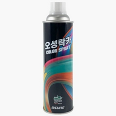 오성락카 도색용 컬러 스프레이 420ml, 무광백색 347, 1개