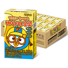 Seoul F&B Pororo喜歡的風味牛奶, 香蕉口味, 140ml, 24入