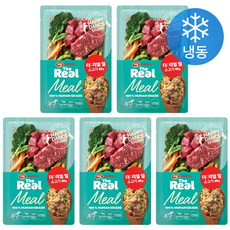 하림펫푸드 전연령 강아지 더리얼 밀 냉동 화식사료, 소, 60g, 5개
