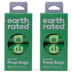 earth rated 寵物專用撿便袋補充包 120入, 單色, 2個