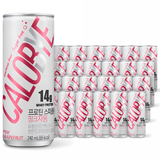 CALOBYE 蛋白質氣泡飲 粉葡萄柚口味, 240ml, 24罐