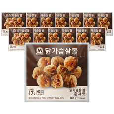 미트리 닭가슴살 볼 훈제맛 100g, 14개
