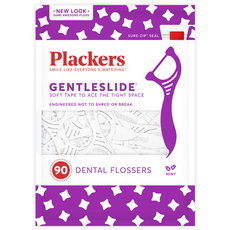 Plackers 派樂絲 柔滑扁線牙線棒, 90支, 1包