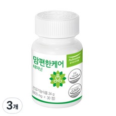 풀무원건강생활 맘편한케어 테아닌, 30정, 3개