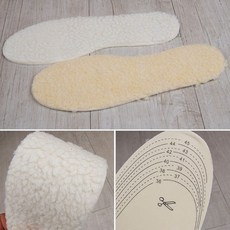 보보스 인조 양털깔창-베이지&화이트