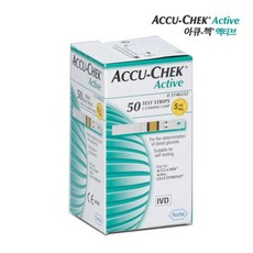 로슈 아큐첵 액티브 시험지 50매 혈당시험지, 액티브 시험지 1box(50T)