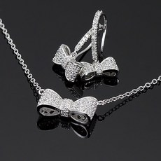 실버목걸이귀걸이세트