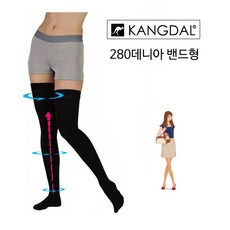 [캉달] 의료용 압박스타킹 밴드형 Thigh-280발가락 막힘형/Class III 고강압 25~35mmHg/무광택 안비침