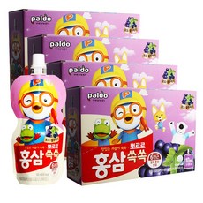 [팔도] 뽀로로 홍삼쏙쏙 100ml, 40개