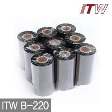 ITW B-220 왁스리본 바코드리본 먹지 리본, ITW B-220 110mm X 300M, 없음