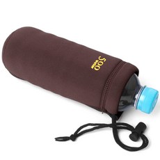 토탈하우스 500ml 생수병전용 네오프렌 물병주머니, 생수병전용-워터500-네오프렌-물병주머니-브라운, 1P