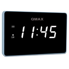 큐맥스 디지털 LED 벽시계 QMAX-C04, 화이트형