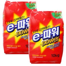 그린풀 e-파워 가루세제, 10kg, 2개, 10kg, 2개