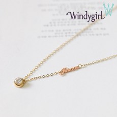 큐빅이니셜목걸이