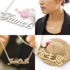 925실버비엔나알파벳이니셜소세지체인목걸이