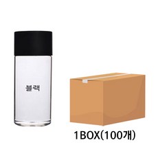 미르코리아 패트병 골드용기 100개, 블랙, 250ml