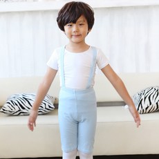 국산 심플멜빵 스카이블루세트(상의티셔츠와 하의멜빵바지)