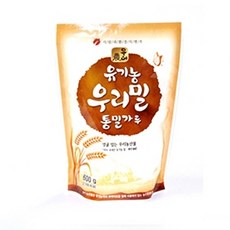 유기농 우리밀 통밀가루 600g 밀가루 부침가루 우리밀 백밀가루 통밀가루, 1개