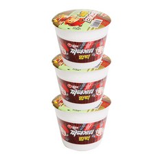 농심 짜파게티 범벅 미니 컵라면 70g, 3개