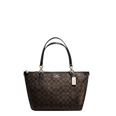 코치 COACH [코치]_58318 SIGNATURE AVA TOTE BAG BLACK BROWN