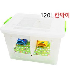 [도치퀸] 투명창 120L 칸막이 리빙하우스. 2마리용, 1개