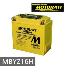 모토뱃 MBYZ16H 배터리 YTX14-BS BMW 오토바이 바이크, 모토배터리