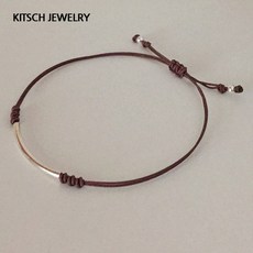 키치쥬얼리 925 Silver 실버 대즐링 은 매듭팔찌 패션 팔찌