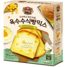 CJ 옥수수식빵믹스, 750g, 5개