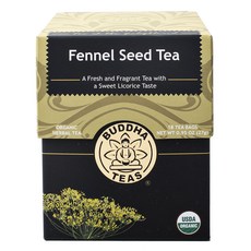 Buddha Teas 펜넬 시드 티, 1.5g, 18개입