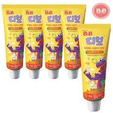 비앤비 디보 어린이치약 80g, 5개, 오렌지맛