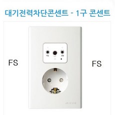 환타지아스페셜(FS) 매입형 대기전력자동차단콘센트, 1개